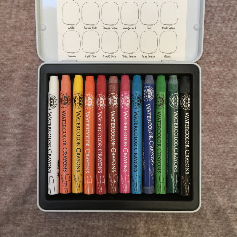 Gallery Watercolour Crayons - 12 set