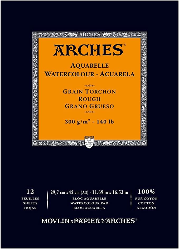 Arches WC NW pad A3 - ROUGH -100% Cotton