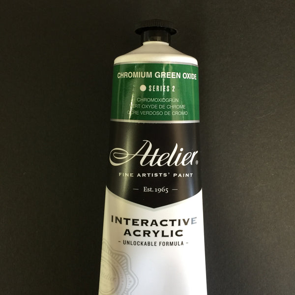 Atelier Interactive Artist Acrylic - Chromium Green Oxide - 80ml tube 