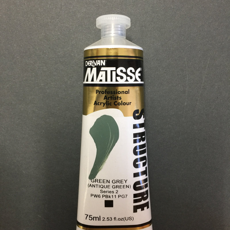 Matisse Structure Green Grey (Antique Green) 75ml tube 