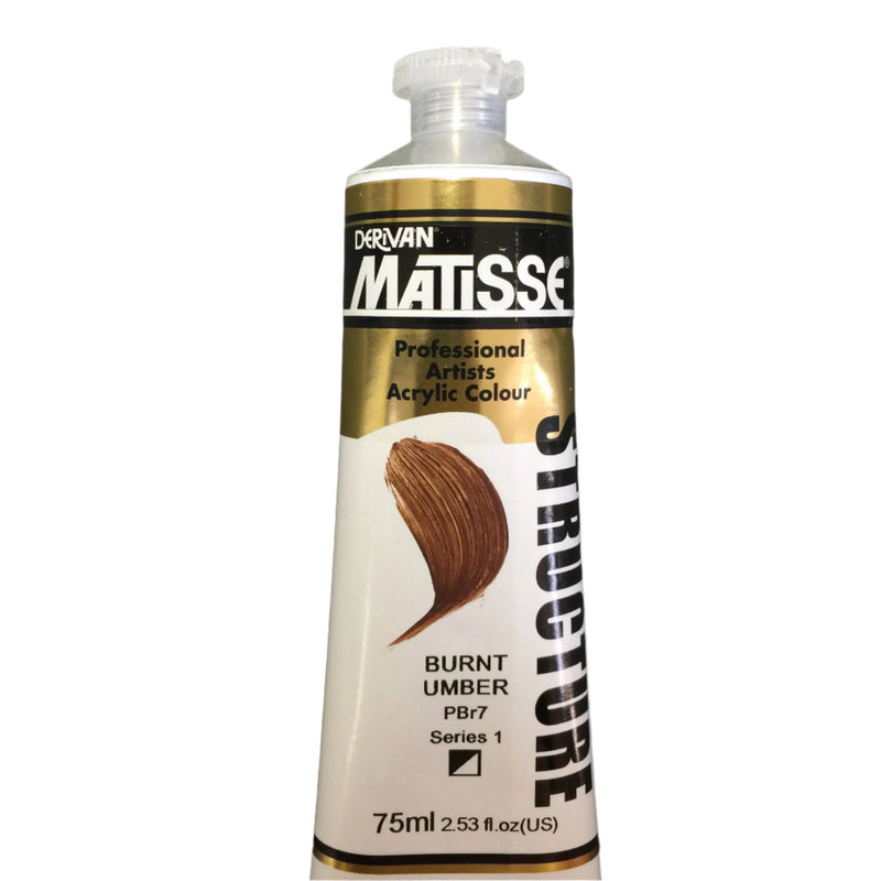 Matisse Structure Burnt Umber 75ml tube 