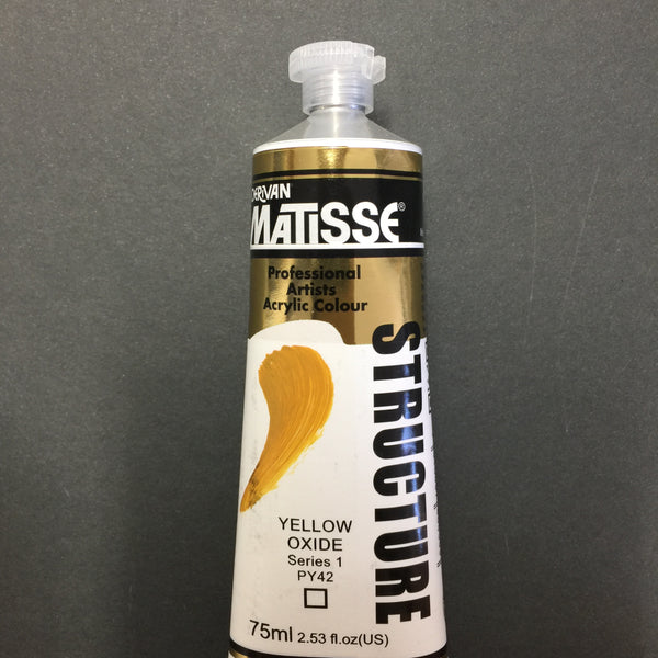 Matisse Structure Yellow Oxide 75ml tube 