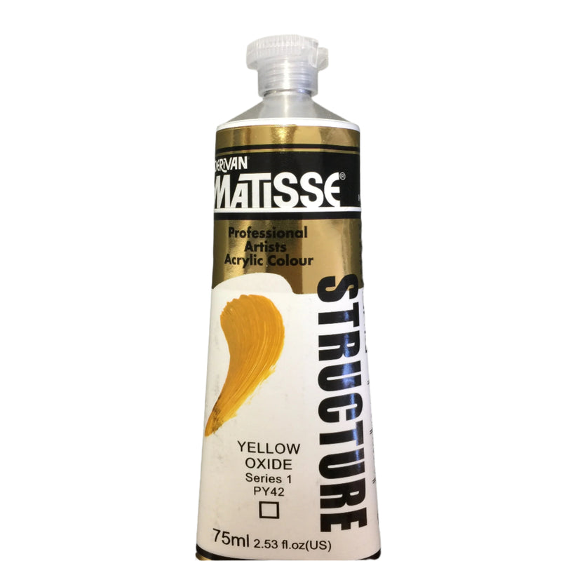 Matisse Structure Yellow Oxide 75ml tube 
