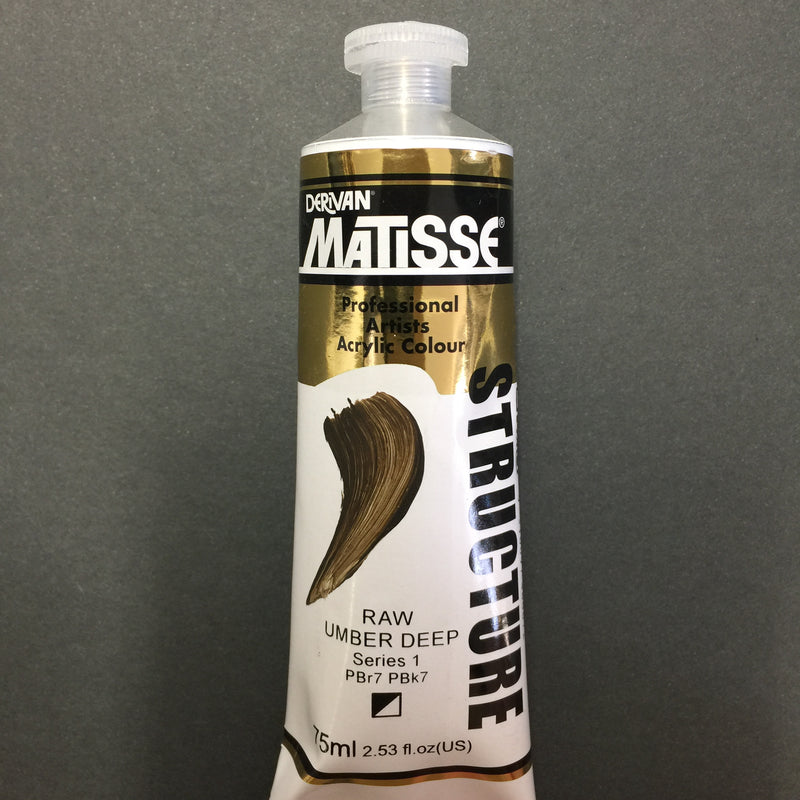 Matisse Structure Raw Umber Deep 75ml tube 