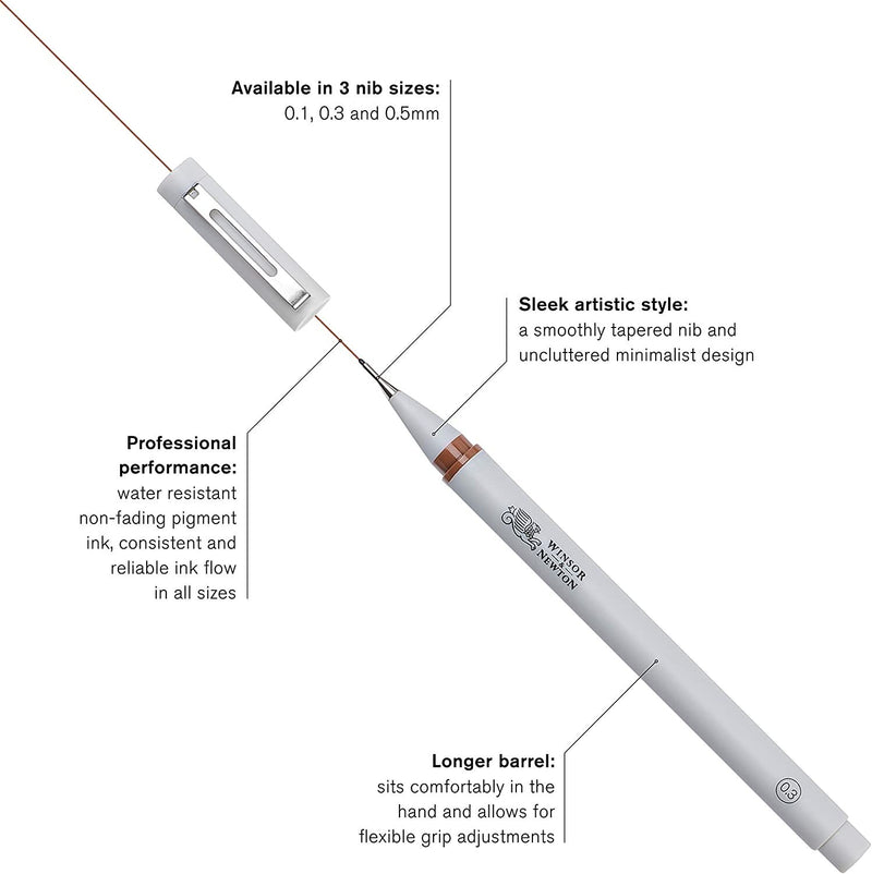 Winsor & Newton Fineliner 0.5 SEPIA