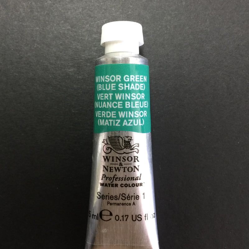 Winsor & Newton Professional Watercolour Winsor Green (Blue Shade) - Series 1 - 5ml tube (719)