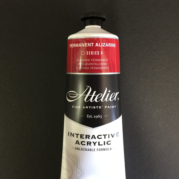 Atelier Interactive Artist Acrylic - Permanent Alizarine - 80ml tube 