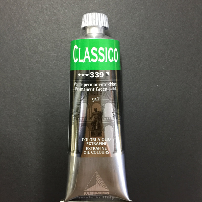 Maimeri Classico Oil Permanent Green Light - 60ml tube 