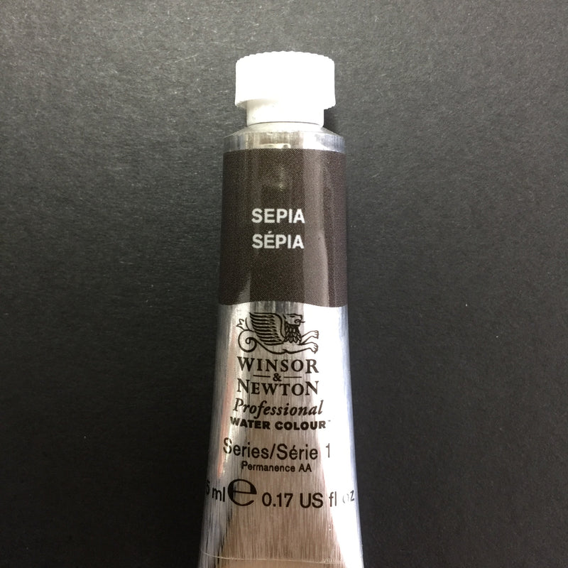 Winsor & Newton Professional Watercolour Sepia -Series 1 - 5ml tube (609)