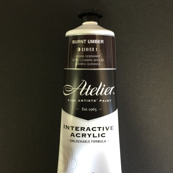 Atelier Interactive Artist Acrylic - Burnt Umber - 80ml tube 