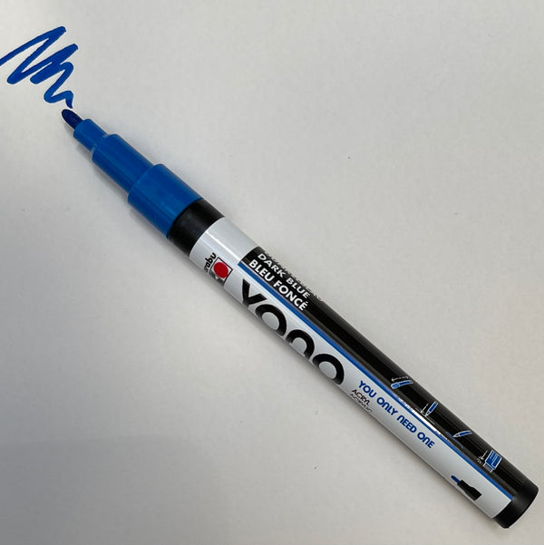 Marabu YONO 053 Dark Blue (FINE) Acrylic Marker