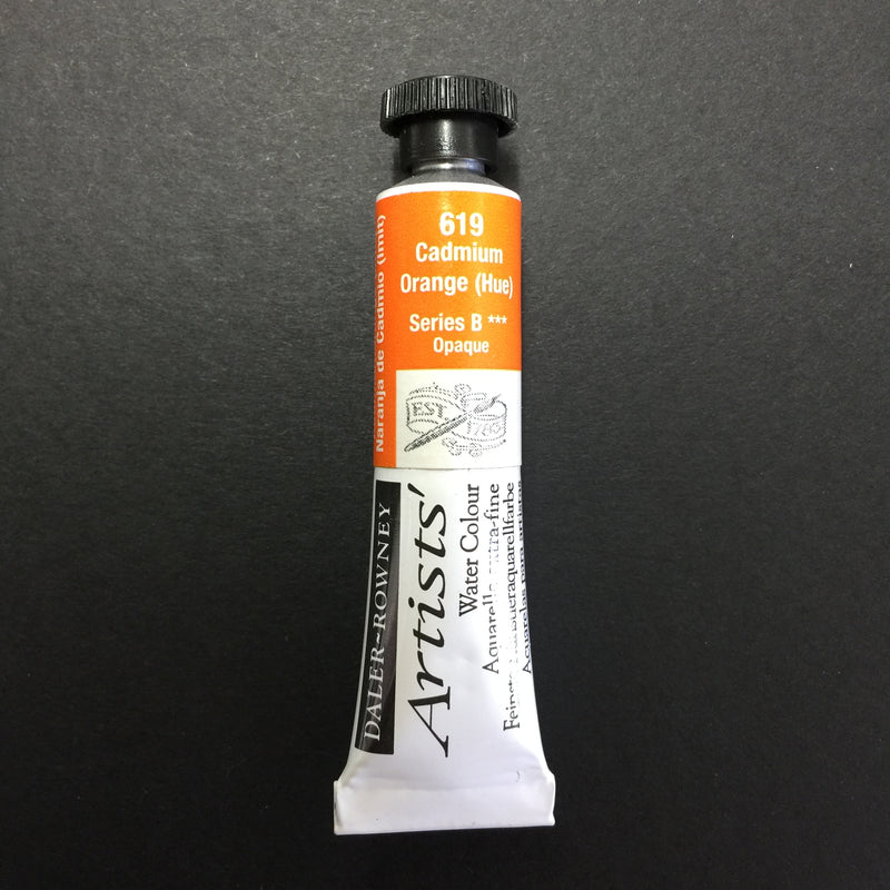 Daler-Rowney Artist Watercolour - Cadmium Orange (Hue) 619 - 5ml tube 