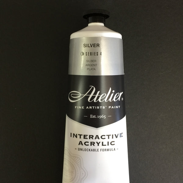 Atelier Interactive Artist Acrylic - Silver - 80ml tube 