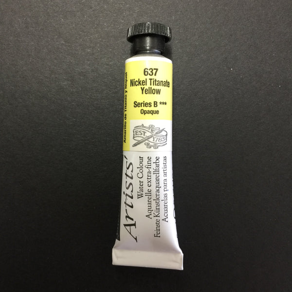 Daler-Rowney Artist Watercolour - Nickel Titanate Yellow 637 - 5ml tube 
