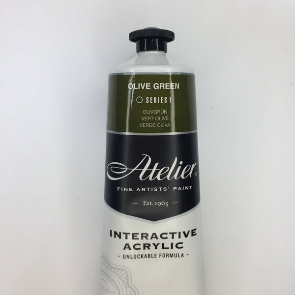 Atelier Interactive Artist Acrylic Olive Green - Series 1  - 80ml tube