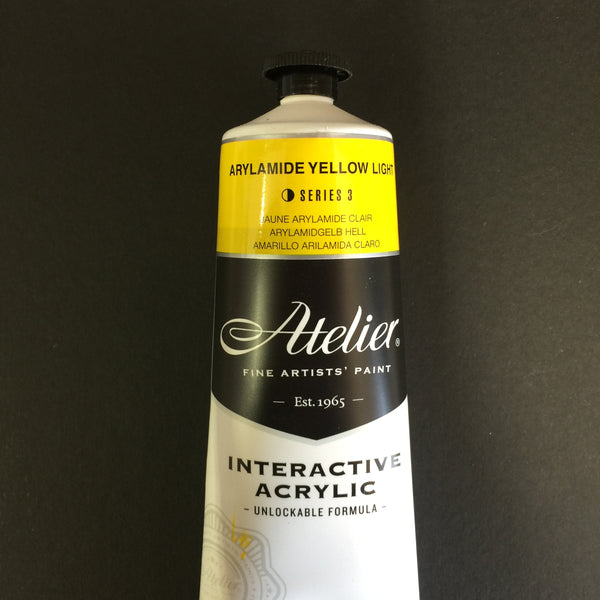 Atelier Interactive Artist Acrylic - Arylamide Yellow Light - 80ml tube 