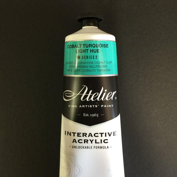 Atelier Interactive Artist Acrylic - Cobalt Turquoise Light Hue - 80ml tube 