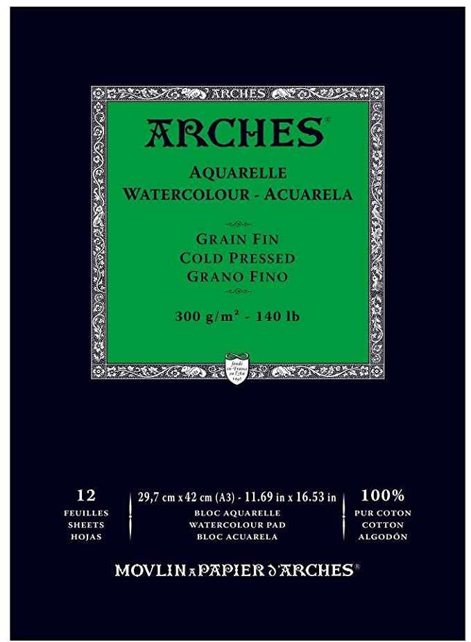 Arches WC NW pad A3 - COLD PRESSED -100% Cotton