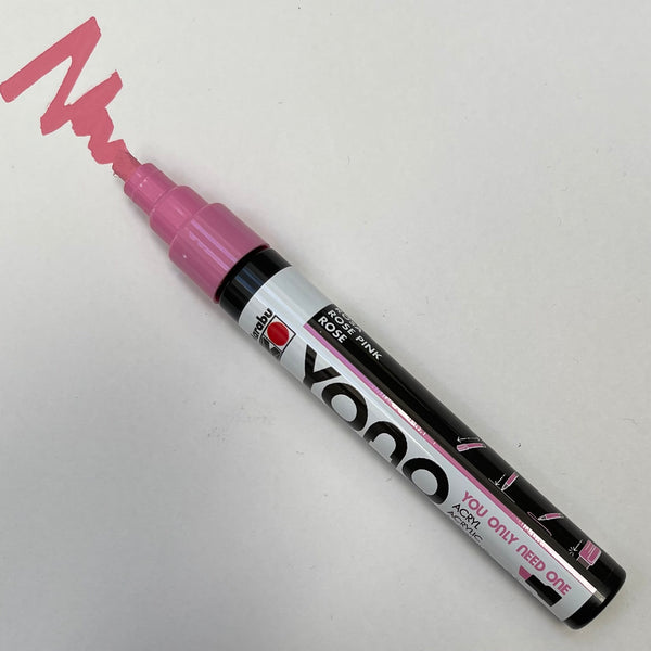 Marabu YONO 033 Rose Pink (CHISEL) Acrylic Marker