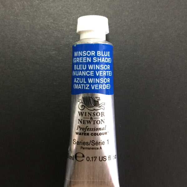 Winsor & Newton Professional Watercolour Winsor Blue (Green Shade) - Series 1 - 5ml tube (707)