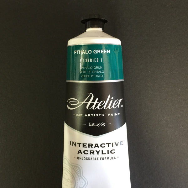 Atelier Interactive Artist Acrylic - Pthalo Green - 80ml tube 