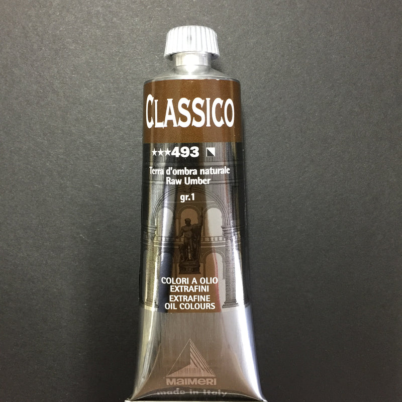 Maimeri Classico Oil Raw Umber - 60ml tube 